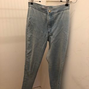 American Apparel High Waisted Stretch Jeans